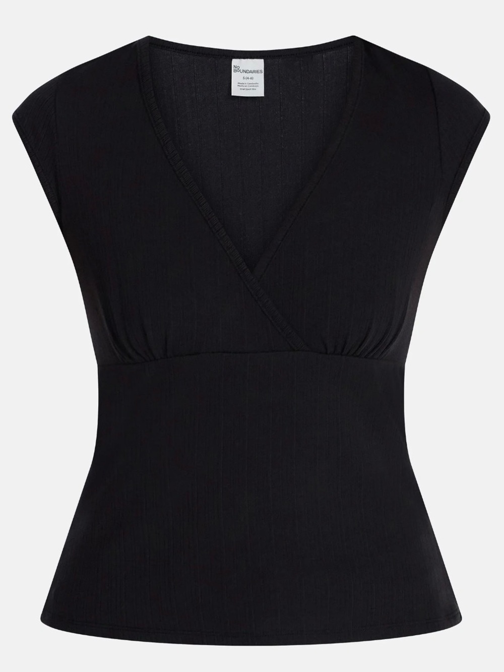 Black V-Neck Top